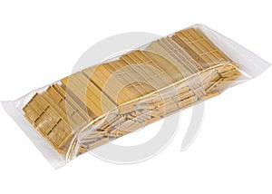 Construction tools plastic spacer plate on white background