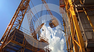 construction of tower crane using torque photo