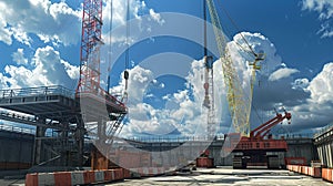 construction of tower crane using torque photo