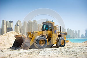 Construction tractor in Dubai photo