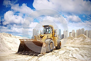 Construction tractor in Dubai photo