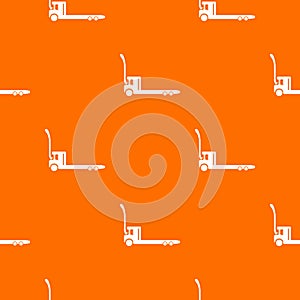 Construction trolley pattern vector orange