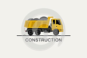 Construction truck icon