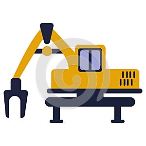 Construction vechicle icon design element