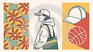 Brick wall section, construction vector design building material. vector design Generative AI