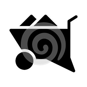 Construction vector glyph flat icon