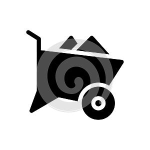 Construction vector glyph flat icon