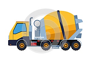 Construction vehicle cement truck colorful