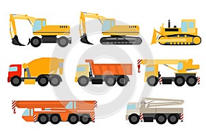 Construction vehicles set