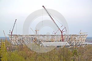 Construction of Volgograd Arena stadium for holding games of the FIFA World Cup of 2018