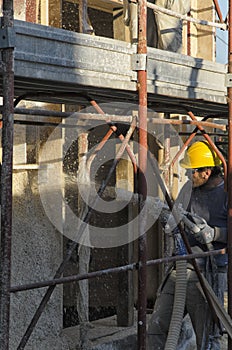 Construction of wall of a passive house