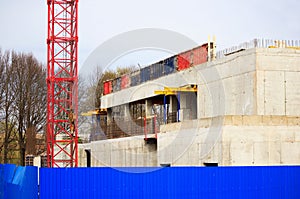 Construction of a wellness center in the city of Gatchina. reportage
