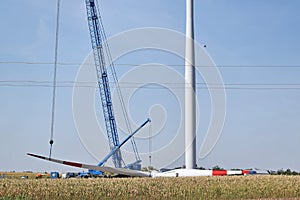 Construction of a wind power plant in Alibunar, Serbia