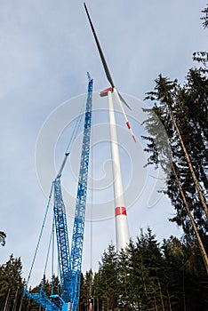 Construction of a wind turbine