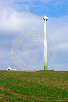 Construction of a wind turbine