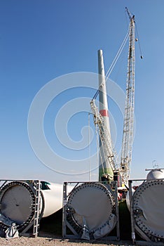 Construction windturbine