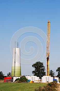 Construction windturbine