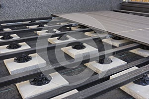 Construction of a wood-plastic composite garden terrace