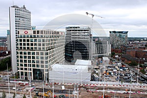 Construction work Centenary Square area Birmingham