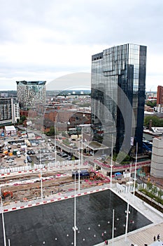 Construction work Centenary Square area Birmingham