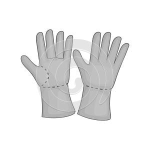 Construction work gloves icon