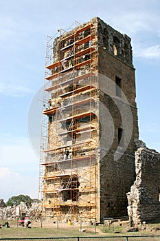 Construction work on old Ruin in Panama City