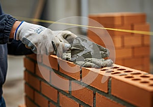 Bricklaying in Progress