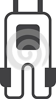 Construction worker clothes illustration in minimal style