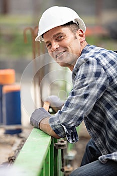 construction worker at construction site