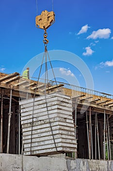 Construction worker on construction site