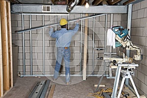 Construction Worker Contractor Handyman Drywall photo