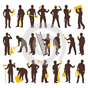 Worker engineer Jobs silhouette