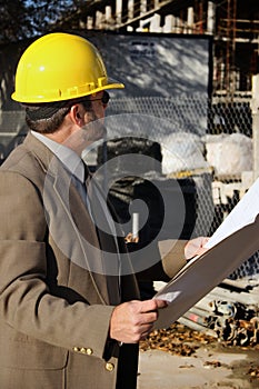 Construction Worker Foreman photo