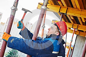 Construction worker installer