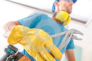 Construction Worker with Plier