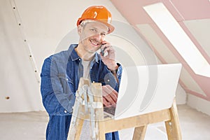 Construction worker portrait