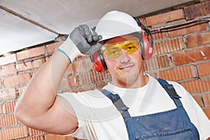 Construction worker portrait