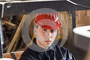 Construction worker portrait