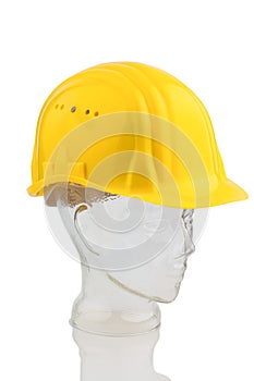 A construction worker's hard hat