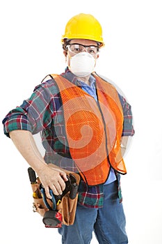 Construction Worker in Safety Gear