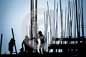 Construction worker silhouette