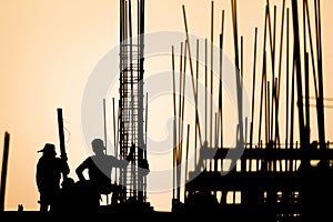 Construction worker silhouette