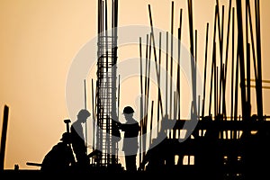 Construction worker silhouette