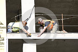 Construction worker, team work