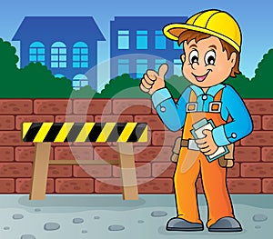 Construction worker theme image 4