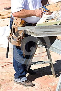 Construction Worker With Tools