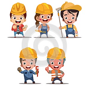 Construction worker vector