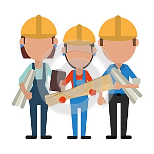 Construction workers avatars