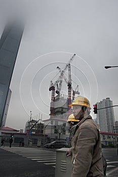 Construction workers china