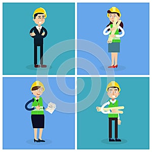 Construction Workers - Engineer and Project Manager